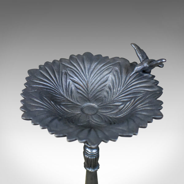 Vintage Bird Bath, English, Cast Iron, Feeder, Planter, late 20th Century - London Fine Antiques