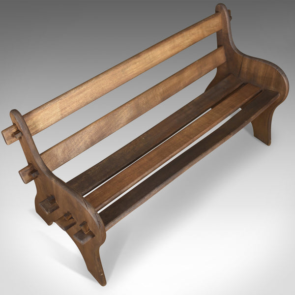 Vintage Branson Burbage Bench, English, Hardwood, Outdoor, Indoor Late C20th - London Fine Antiques