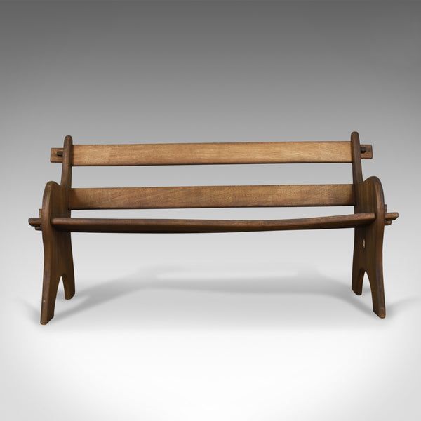 Vintage Branson Burbage Bench, English, Hardwood, Outdoor, Indoor Late C20th - London Fine Antiques