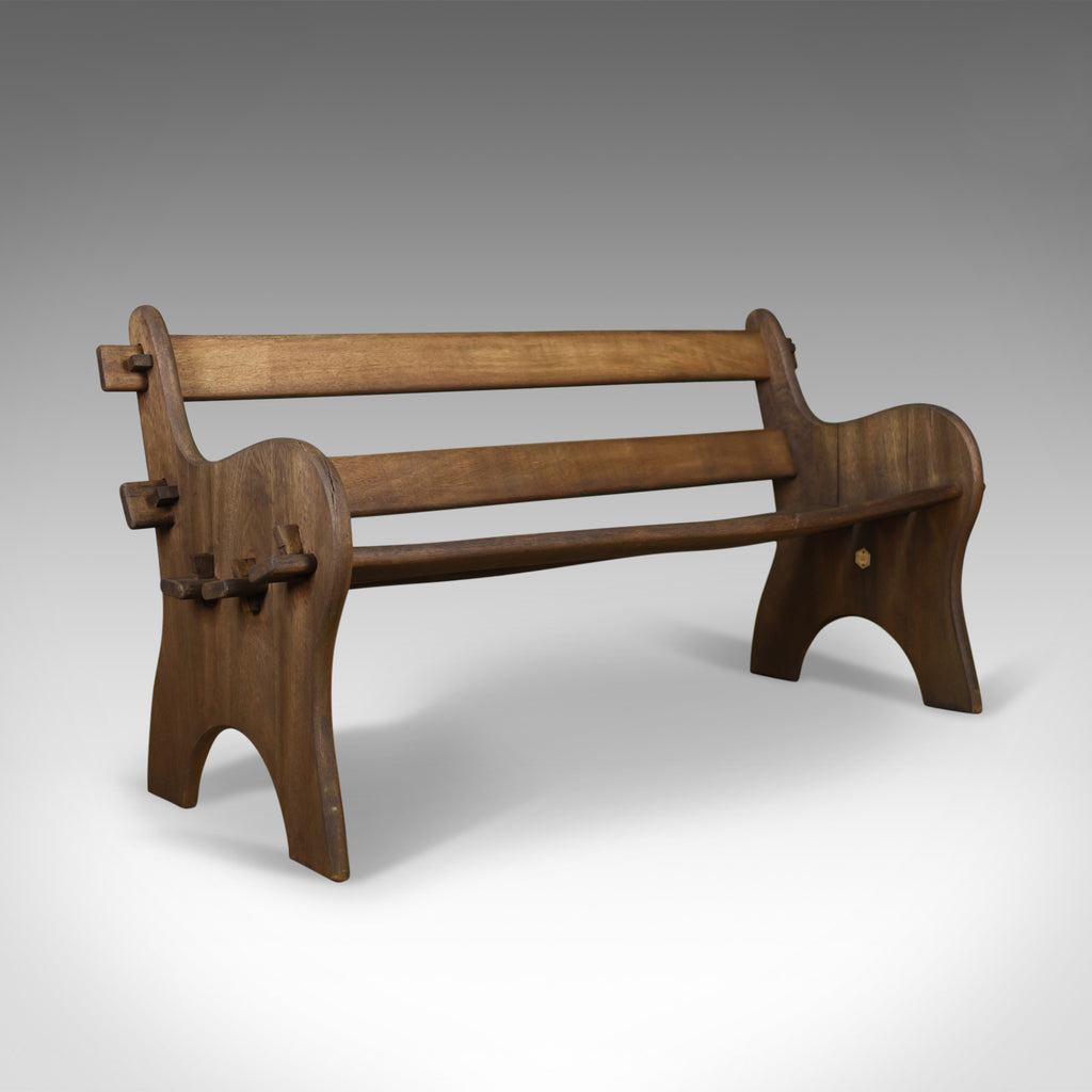 Vintage Branson Burbage Bench, English, Hardwood, Outdoor, Indoor Late C20th - London Fine Antiques