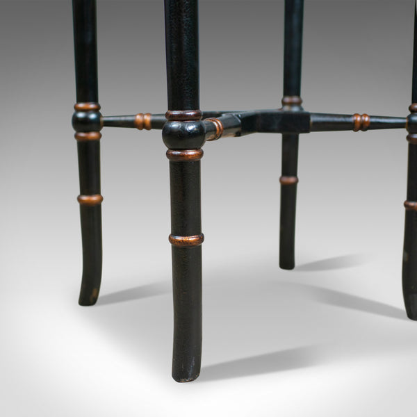 Vintage Butlers Tray Table, Italian, Mannerist Revival, Enamel, Ebonised C20th - London Fine Antiques