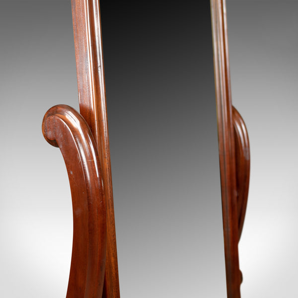 Vintage Cheval Mirror, English, Victorian Revival, Full Length Dressing, c.1970 - London Fine Antiques