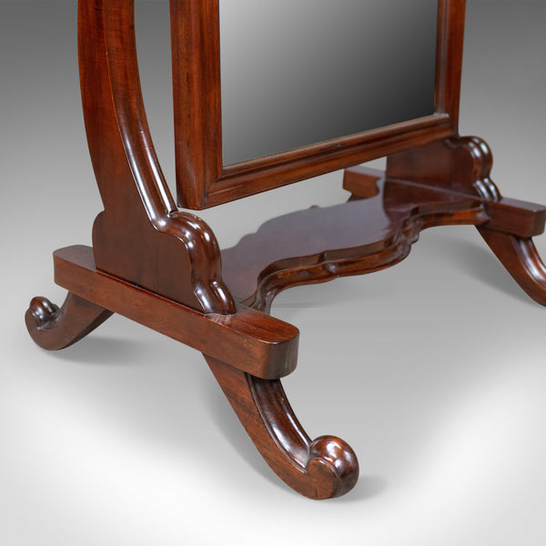 Vintage Cheval Mirror, English, Victorian Revival, Full Length Dressing, c.1970 - London Fine Antiques
