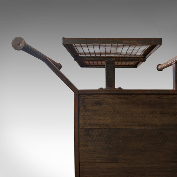 Vintage Clothes Rail, English, Steel, Oak, Retail, Shopfitting, 20th Century - London Fine Antiques