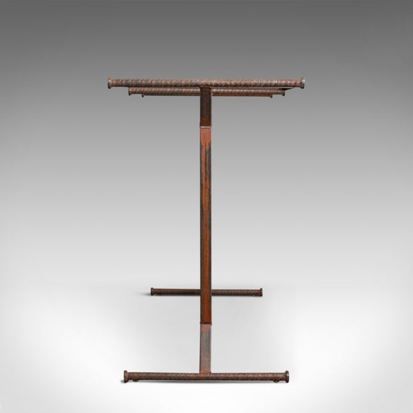 Vintage Clothes Rail, English, Steel, Oak, Retail, Shopfitting, 20th Century - London Fine Antiques