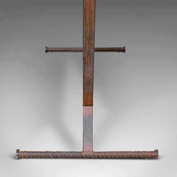 Vintage Clothes Rail, English, Steel, Oak, Retail, Shopfitting, 20th Century - London Fine Antiques