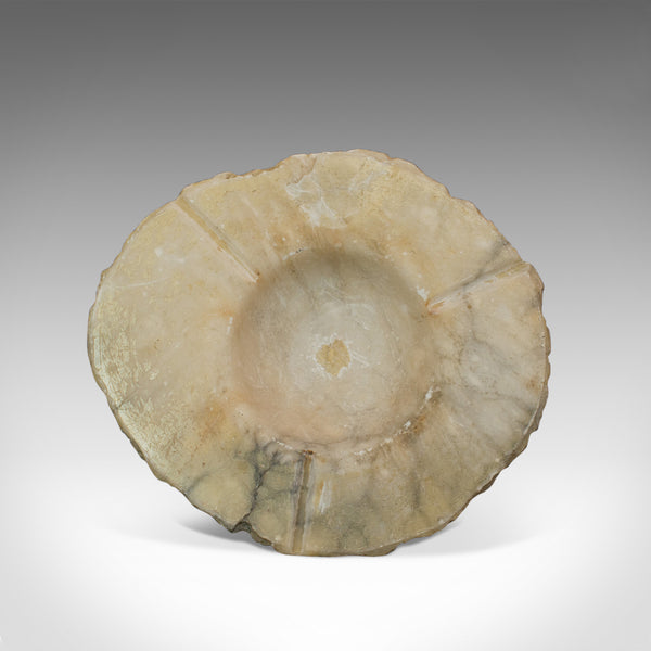 Vintage Decorative Dish, Large, English, Alabaster, Ashtray, Circa 1950 - London Fine Antiques