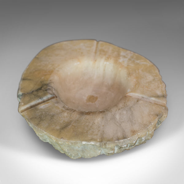 Vintage Decorative Dish, Large, English, Alabaster, Ashtray, Circa 1950 - London Fine Antiques