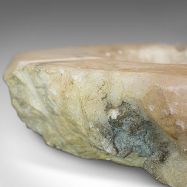 Vintage Decorative Dish, Large, English, Alabaster, Ashtray, Circa 1950 - London Fine Antiques