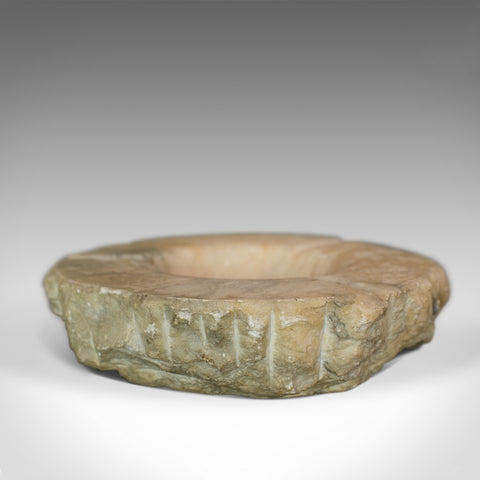 Vintage Decorative Dish, Large, English, Alabaster, Ashtray, Circa 1950 - London Fine Antiques