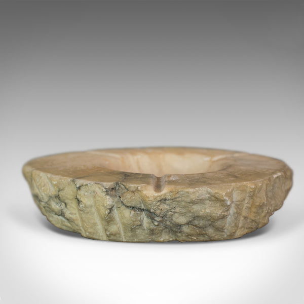 Vintage Decorative Dish, Large, English, Alabaster, Ashtray, Circa 1950 - London Fine Antiques