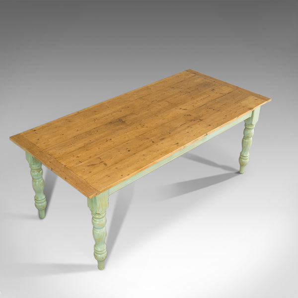 Vintage Farmhouse Dining Table, English, Pine, Rustic, Seats Six, 20th Century - London Fine Antiques