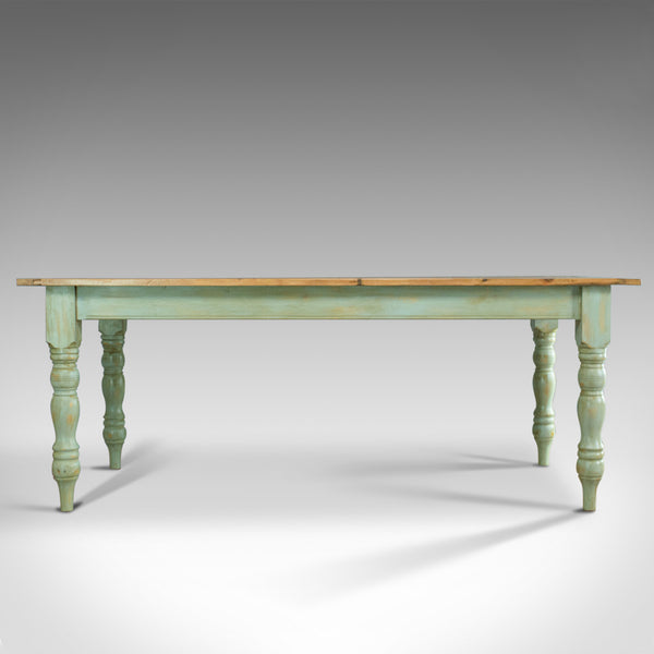 Vintage Farmhouse Dining Table, English, Pine, Rustic, Seats Six, 20th Century - London Fine Antiques