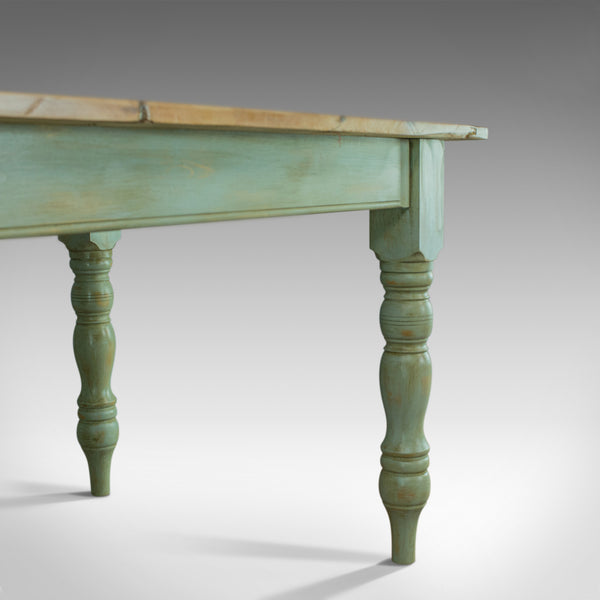 Vintage Farmhouse Dining Table, English, Pine, Rustic, Seats Six, 20th Century - London Fine Antiques