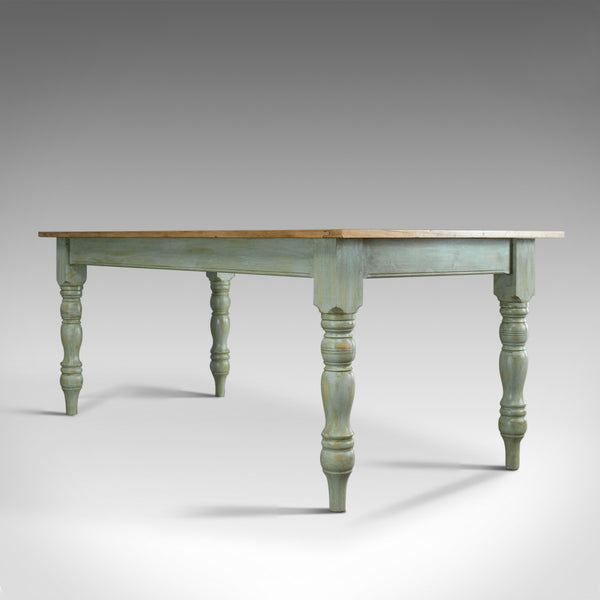 Vintage Farmhouse Dining Table, English, Pine, Rustic, Seats Six, 20th Century - London Fine Antiques