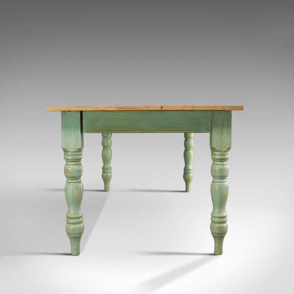 Vintage Farmhouse Dining Table, English, Pine, Rustic, Seats Six, 20th Century - London Fine Antiques