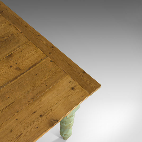 Vintage Farmhouse Dining Table, English, Pine, Rustic, Seats Six, 20th Century - London Fine Antiques