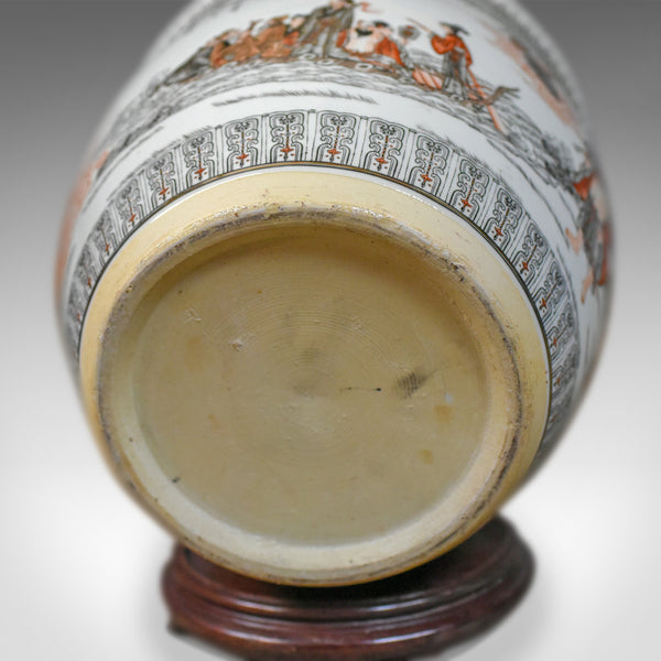 Vintage Fish Bowl on Stand, Plant Jardiniere, Chinese, Ceramic Pot, Mid C20th - London Fine Antiques