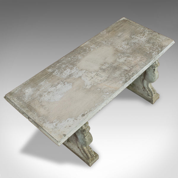 Vintage Garden Table, Italian, Reconstituted Stone Bench, Circa 1960 - London Fine Antiques