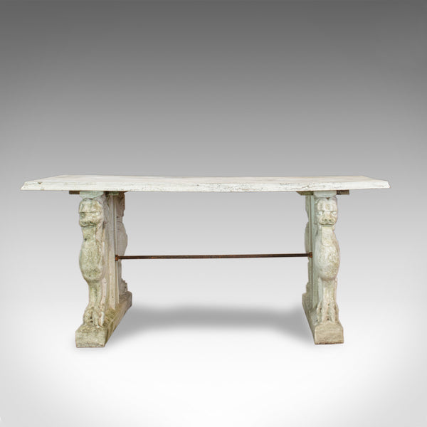 Vintage Garden Table, Italian, Reconstituted Stone Bench, Circa 1960 - London Fine Antiques