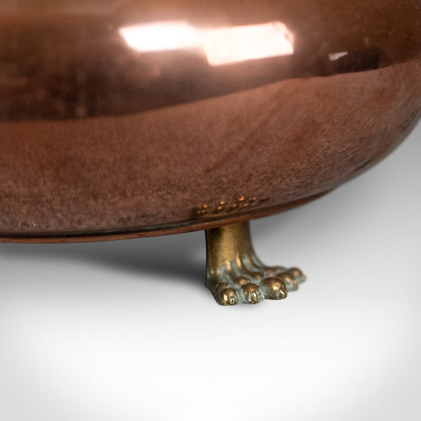 Vintage Jardiniere Plant Stand, English, Copper, Brass, Bowl, Circa 1930 - London Fine Antiques