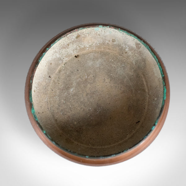 Vintage Jardiniere Plant Stand, English, Copper, Brass, Bowl, Circa 1930 - London Fine Antiques