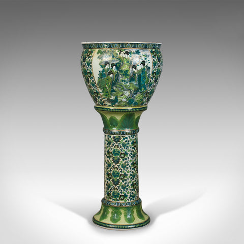 Vintage Jardiniere Plant Stand, Japanese, Ceramic, Pot, Mid 20th Century - London Fine Antiques