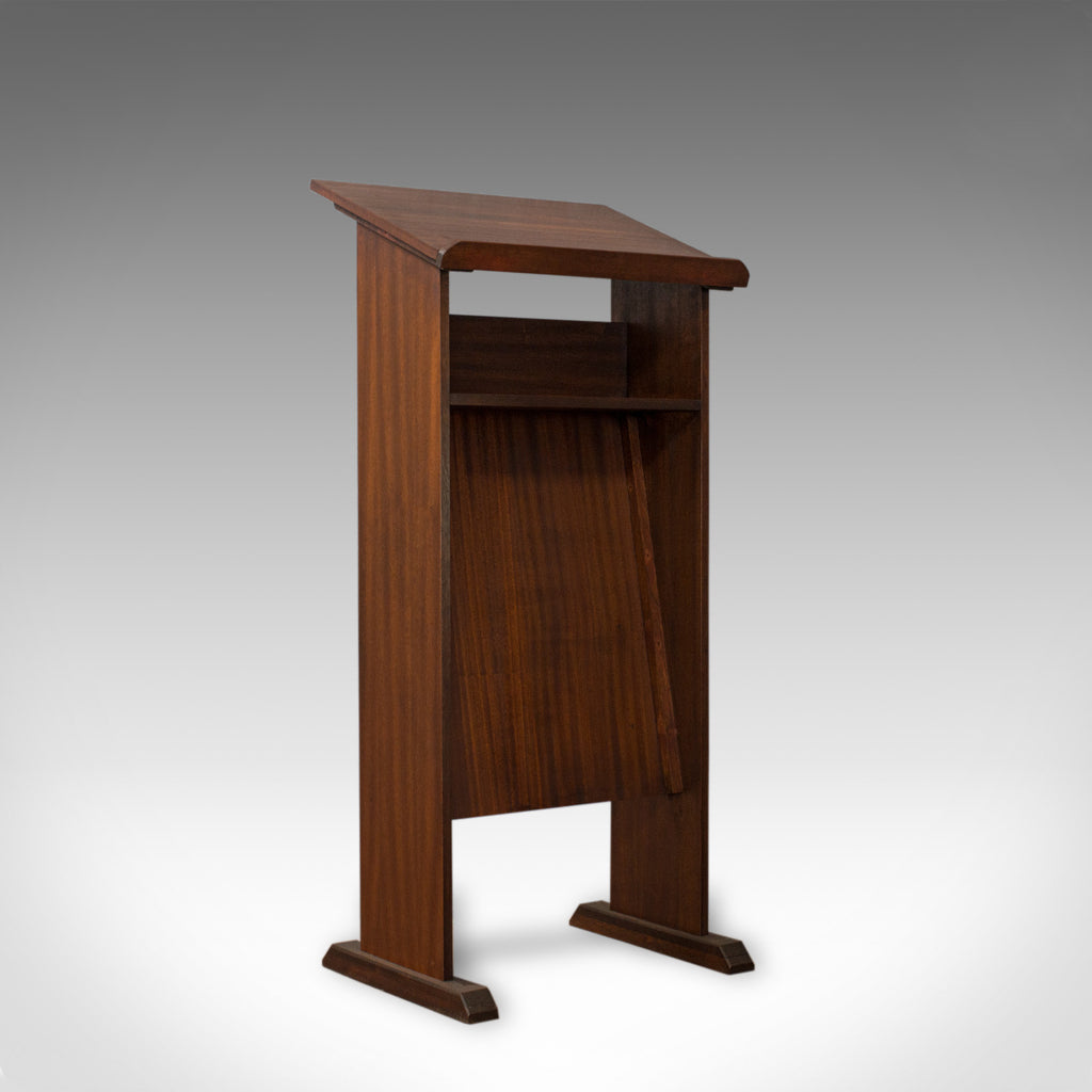 Vintage Lectern, English, Mahogany, Oratory, Music, Stand, Circa 1970 - London Fine Antiques