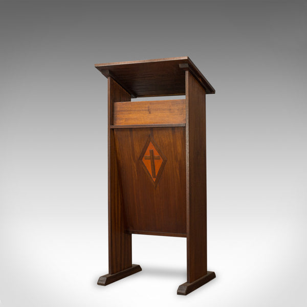 Vintage Lectern, English, Mahogany, Oratory, Music, Stand, Circa 1970 - London Fine Antiques