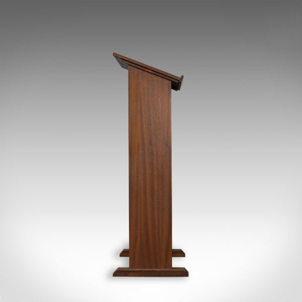 Vintage Lectern, English, Mahogany, Oratory, Music, Stand, Circa 1970 - London Fine Antiques