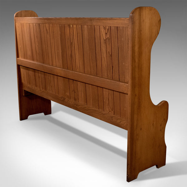 Vintage Tavern Bench, English, Oak, Pew Seat, Mid 20th Century - London Fine Antiques