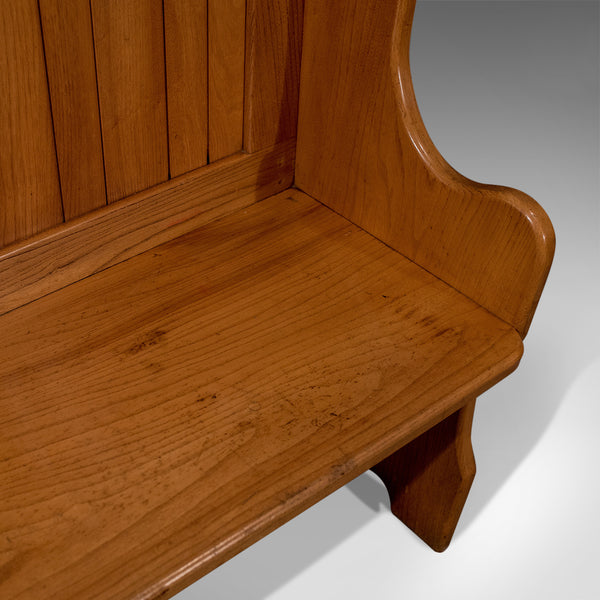 Vintage Tavern Bench, English, Oak, Pew Seat, Mid 20th Century - London Fine Antiques