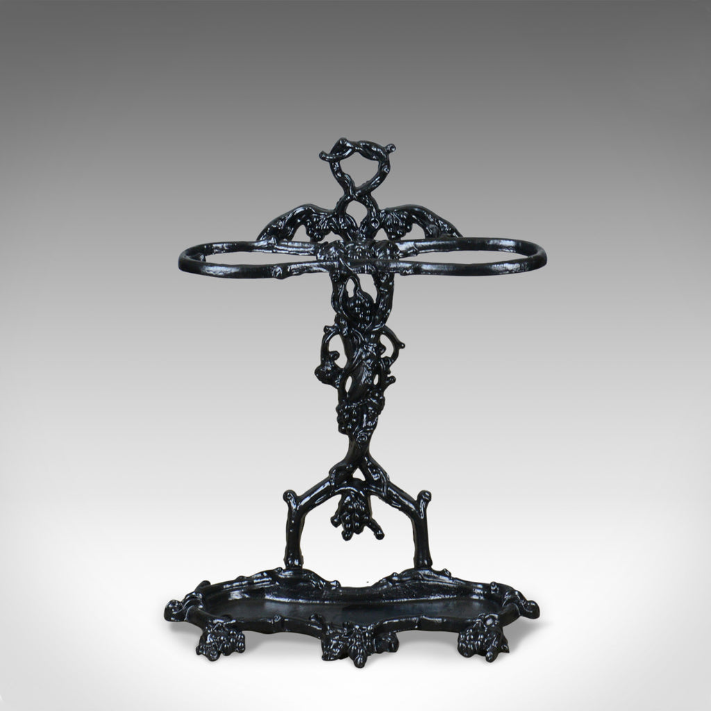 Vintage Umbrella, Stick Stand, Cast Iron, Coalbrookdale Manner, C20th - London Fine Antiques