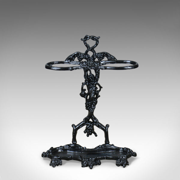 Vintage Umbrella, Stick Stand, Cast Iron, Coalbrookdale Manner, C20th - London Fine Antiques