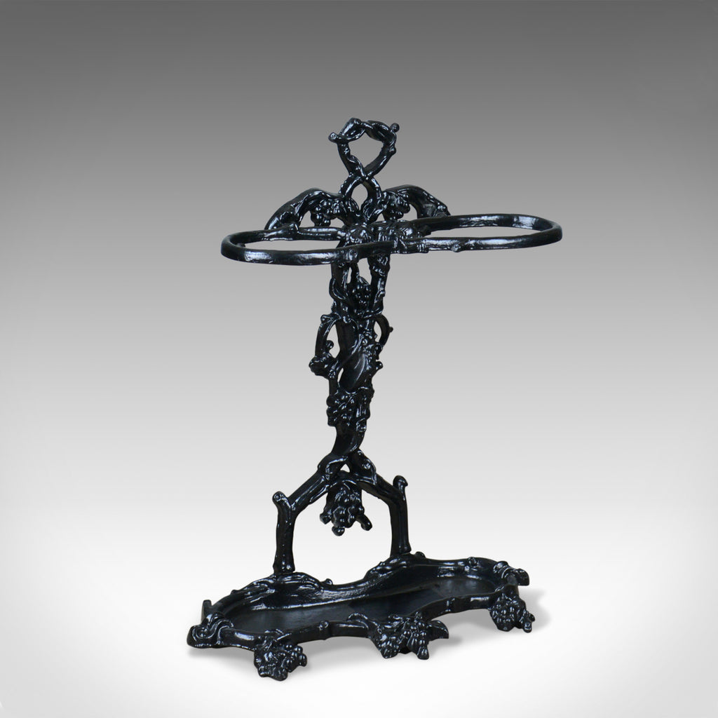 Vintage Umbrella, Stick Stand, Cast Iron, Coalbrookdale Manner
