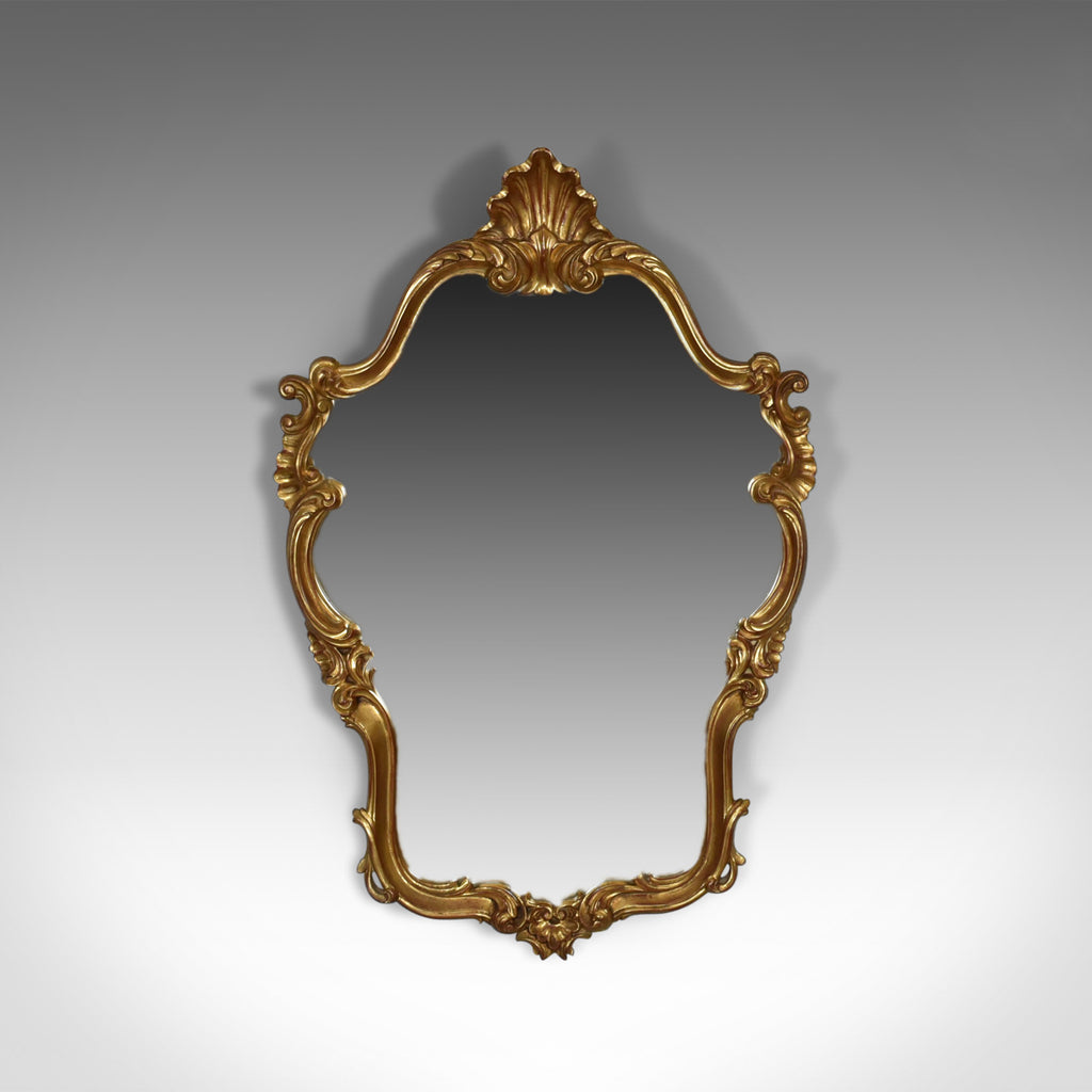 Vintage Wall Mirror, Victorian Rococo Revival Manner, English Late 20th Century - London Fine Antiques