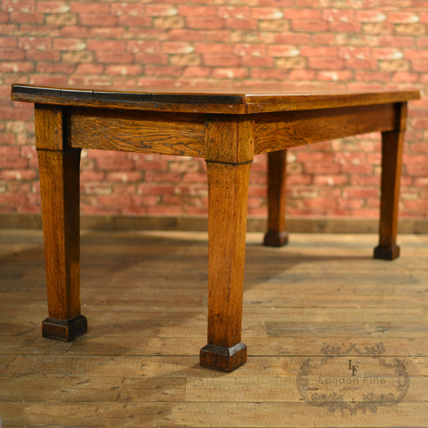 Arts & Crafts Dining Table & 6 Chairs - London Fine Antiques
