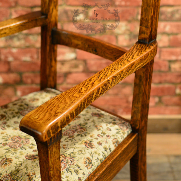 Arts & Crafts Dining Table & 6 Chairs - London Fine Antiques