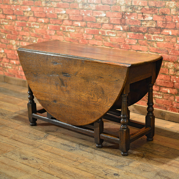 Georgian Oak Gate Leg Table, c.1800 - London Fine Antiques