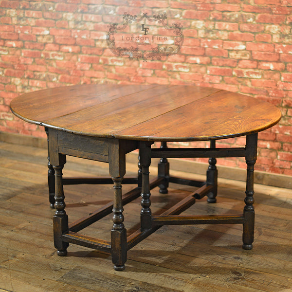 Georgian Oak Gate Leg Table, c.1800 - London Fine Antiques