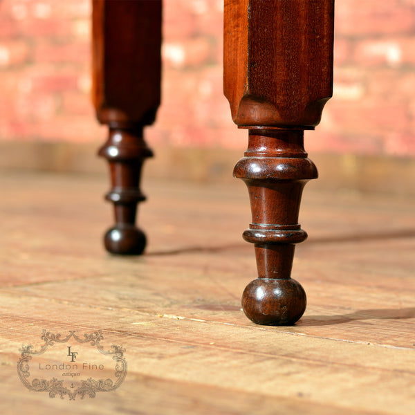 Victorian Mahogany Drop Leaf Dining Table - London Fine Antiques