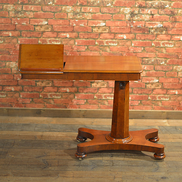 Victorian Adjustable Reading Table - London Fine Antiques