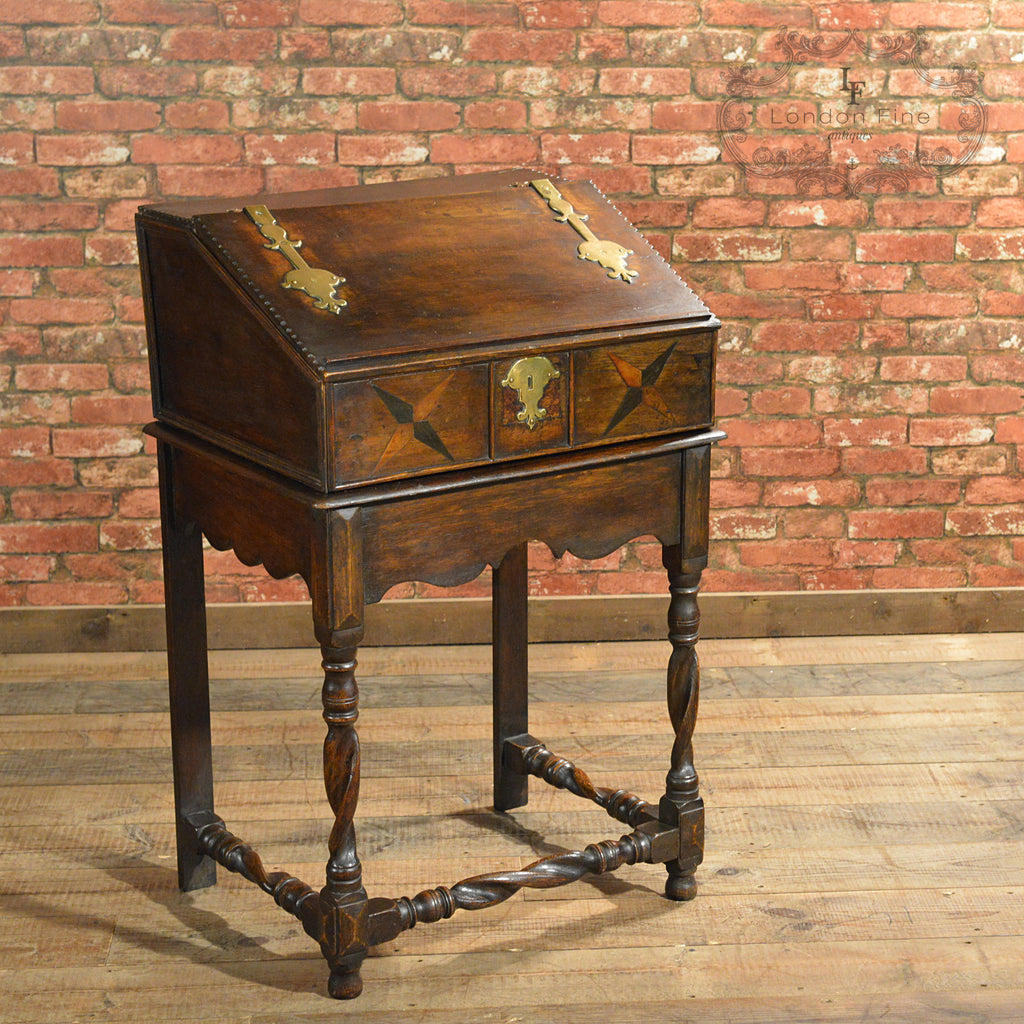 Early C18th Writing Desk on Stand - London Fine Antiques