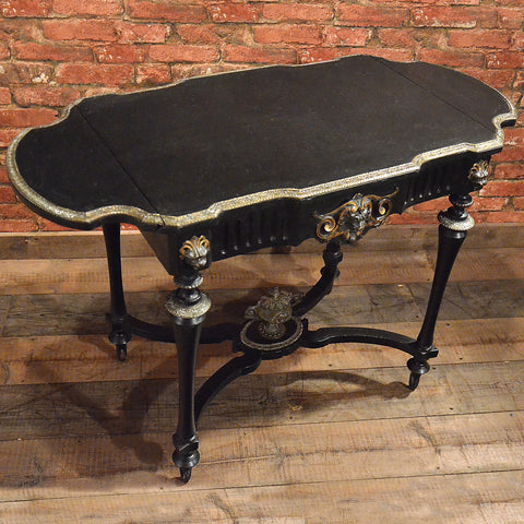 French Drop Flap Console Table - London Fine Antiques