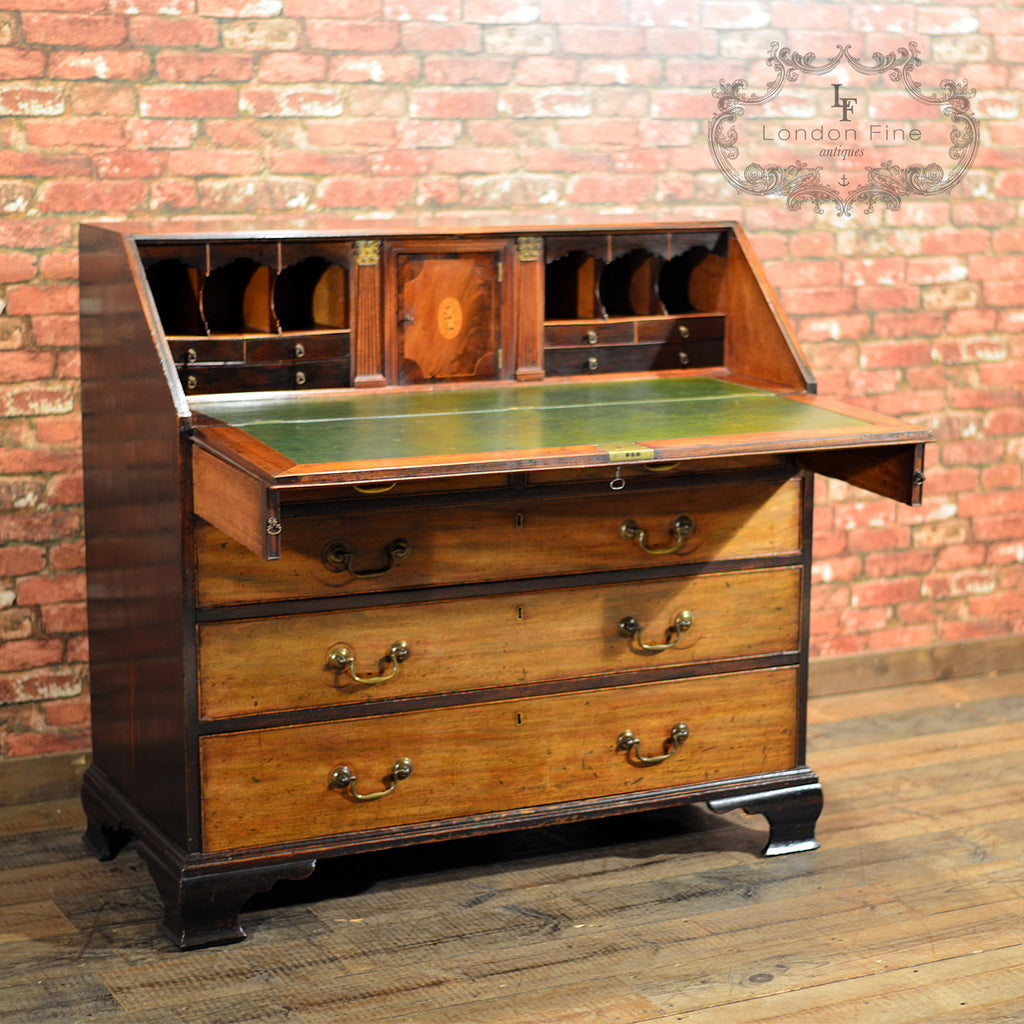 George III Mahogany Bureau, c.1780 - London Fine Antiques