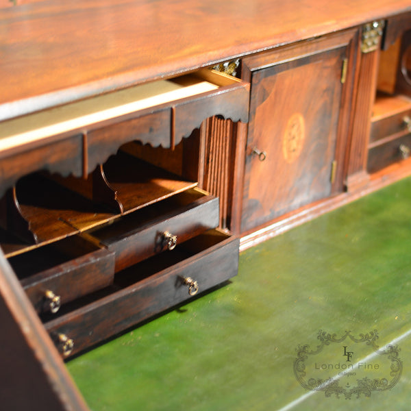 George III Mahogany Bureau, c.1780 - London Fine Antiques