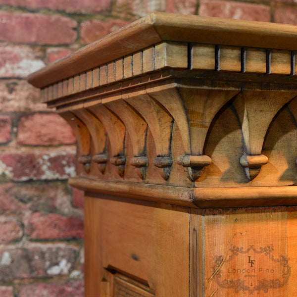 Antique Beech Panelled Cupboard, c.1860 - London Fine Antiques