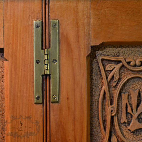 Antique Beech Panelled Cupboard, c.1860 - London Fine Antiques