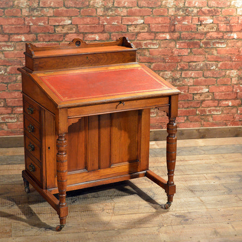 Antique Victorian Large Davenport - London Fine Antiques