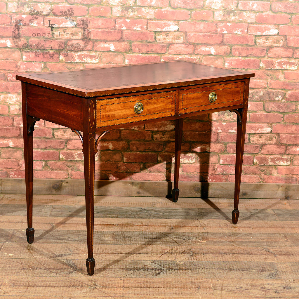 Victorian Leather Top Writing Table, c.1860 - London Fine Antiques